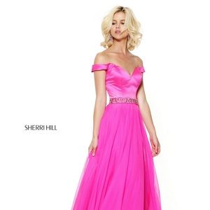 Sherri Hill Off Shoulder Ballgown